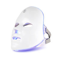 BIT Máscara Facial Led Therapy De Fotón Device Regenerador De 7 Colores Equipo Rejuvenecimiento De La Cuero Acné Arrugas Lineas Expression Manchas Rosacea Luz Diodos Recargable de - details 0