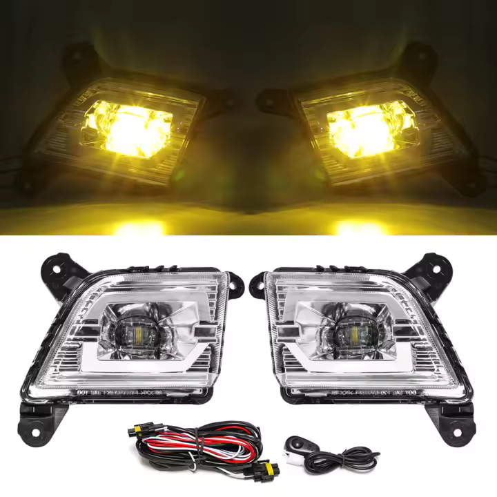 Luz De Niebla LED Para Chevrolet Silverado 2019 2020 Lámpara De Día Antiniebla Frontal Impermeable DLAA Chevelle Luz Diurna 3400LM - 1