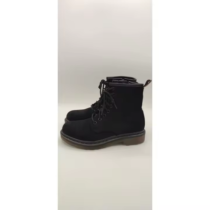 Bota de cordones mujer tipo dr martins con suela trasparente shoesshop - 1