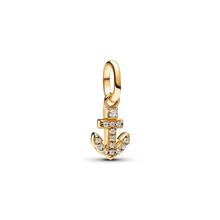 763369C01 - Charm Mini Colgante Pandora ME con un recubrimiento en oro de 14k Ancla ​Pandora 763369C01 PANDORA Raíz Joyas de Plata Joyas Pandora MUJER inicio Charm Pandora Colgantes de Plata Mujer Pandora Original - 1