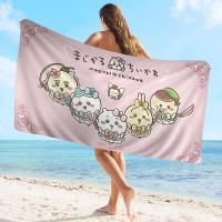 Toalla De Playa Microfibra Chiikawa Cute Absorbente Rápida Secado Suave Yoga Natación Resort Montañismo Tamaño 30x60 Cm 50x100 Cm - details 9