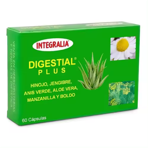 Integralia Digestial Plus Cápsulas Digestivas 60Cap. Hinojo Boldo Jengibre | Salud Digestiva - 1
