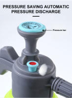 Botella De Lava Coche SEAMETAL 2L/3L Con Bomba De Mano Pneumática Canon Espuma Para Jardín Y Riego Uso Multifuncional En El Hogar Y Automóvil - details 3
