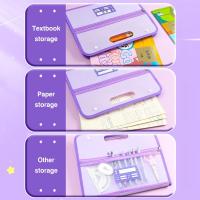 Carpeta De Archivo A4 Con 13 Bolsillos Organizador De Papel Húmedo Gran Capacidad Multi-capa Para Escuela Y Oficina - details 9