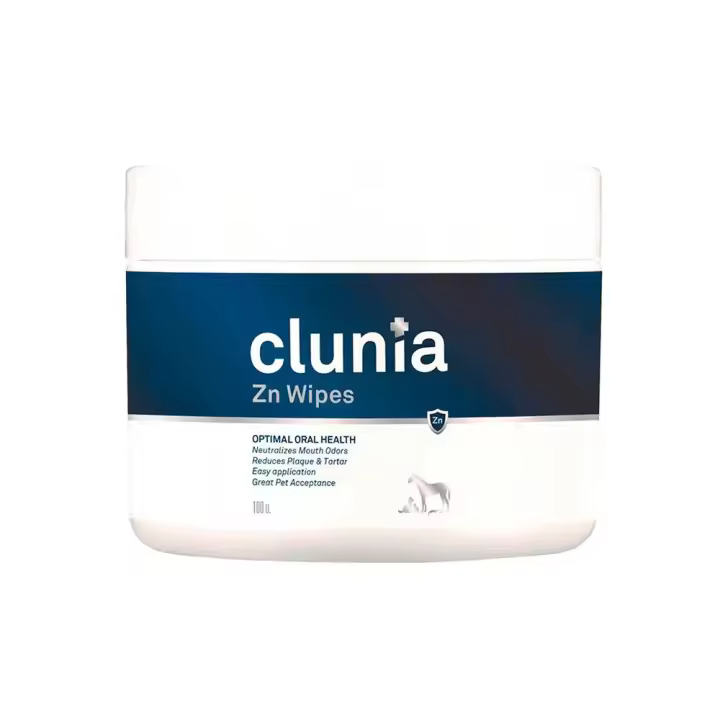 Clunia Zn wipes 100 toallitas para higiene buco-dental Vetnova - 1