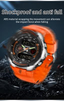 Reloj Electrónico Para Hombre SANDA 6197 Edición Coreana Deportivo Multifuncional Impermeable LED Estudiante Resistente Al Choque Con Pantalla LED Y Cronógrafo - details 18