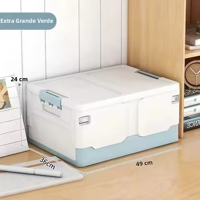 Caja de libros plegable para estudiantes y clase armario de almacenamiento - 1