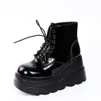 SP Nuevas Botas Martin de mujer de gran tamaño con Suela de plataforma, punk Callejero, BOTAS de Mujer con Cordones de Charol en fashion. - details 8
