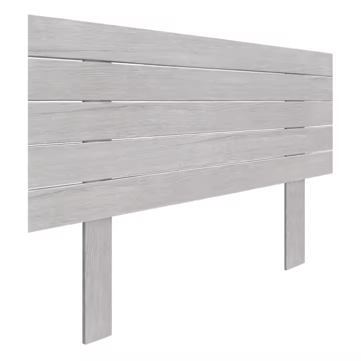 DHOME Cabecero de Madera reciclada DM Estilo Palet Horizontal con Patas Cama Palets Herrajes incluidos - 1
