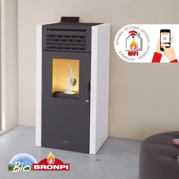 Estufa de pellets 14kw Bronpi ADEL - 1