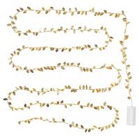 Cadena De Luces Faeir De 2M Con 20 LED Hojas Doradas Para Decoración De Bodas Cumpleaños Y Jardín Artificial Guirnalda Vínculo Iluminado - details 5