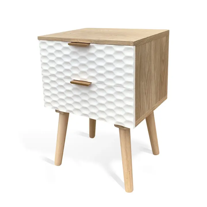 Mueble Auxiliar LÚZETE - MESITA 2 CAJONES ASGER ALM-CT - 1