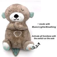Muñeco De Peluche Suave Para Bebés Otter Soothing Con Música Y Luz Compañero Para Dormir Para Niños Y Niñas Regalo Ideal - details 11