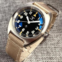 Reloj Mecánico De Pulsera Deportivo Para Hombre NH35 Movimiento 36mm Pantalla Verde Lume Correa De Nylon Acero Inodoro a 20Bar - details 5