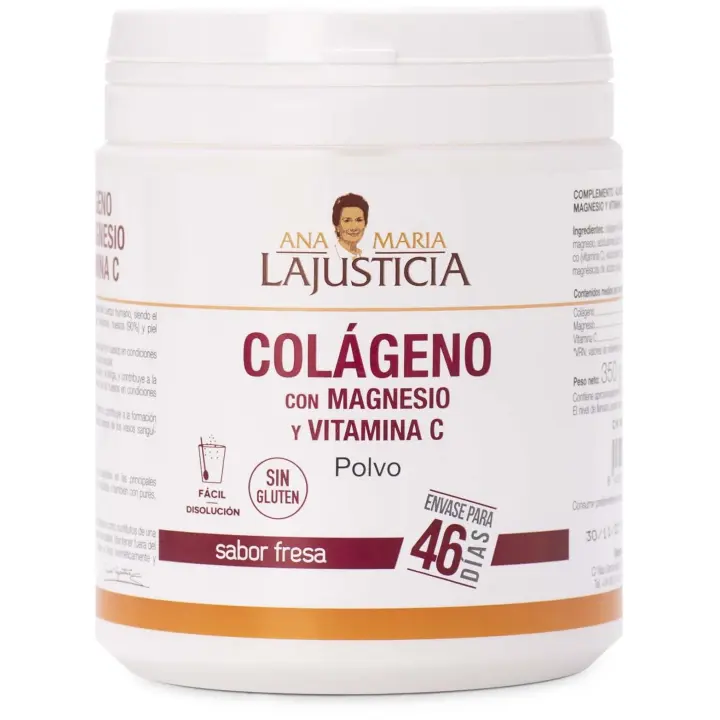 Ana María Lajusticia Colágeno + Magnesio + Vitamina C Sabor fresa 350 gr - 1
