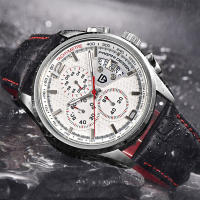 Reloj De Cuarzo Para Hombre PAGANI DESIGN PD-3306 Marca De Lujo Deportiva Militar Con Correa De Cuero Cronógrafo Resistente Al Choque Y Luz - details 8