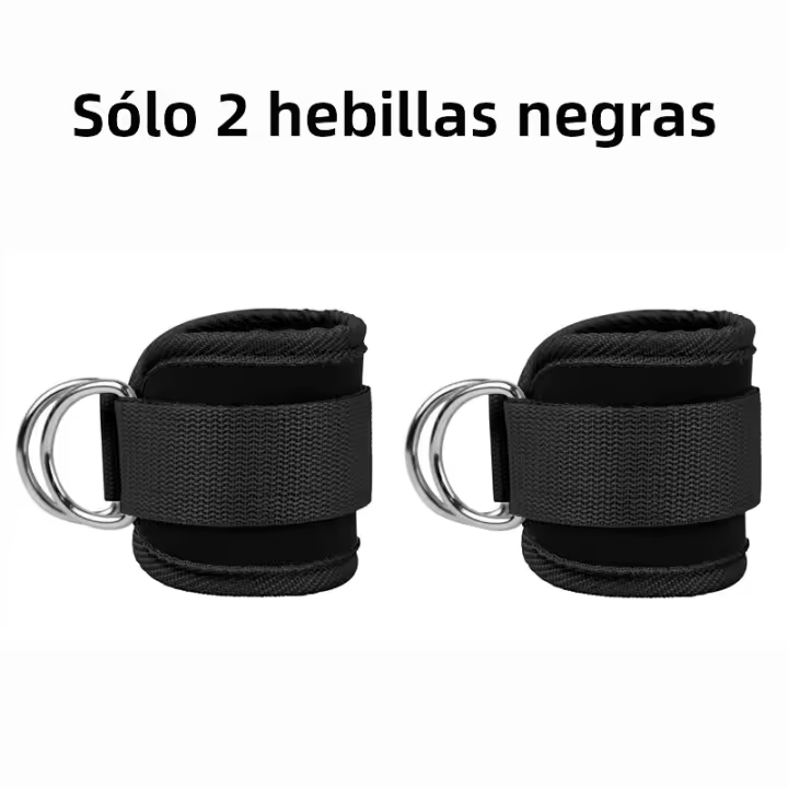 De Yoga Con La Apertura De Tela Para Máquinas De Cable Y Extensiones De Pierna Doble Anillo D Para Gimnasio Doméstico Fitness Cuff De Tobillo Acolchado - 1