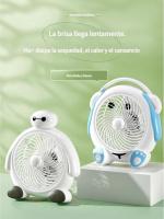 Ventilador eléctrico de dibujos animados de verano, pequeño dormitorio de estudiantes, cama de escritorio, portátil, para oficina en casa, ventilador de escritorio, regalo - details 3