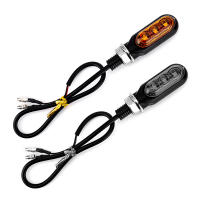 Luz De Señalización LED Mini Para Motocicleta Ambar Fluyendo Direccional Intermitente Para Cafe Racer - details 3
