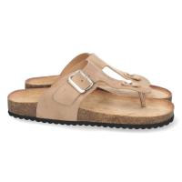 Sandalia Plana para Mujer, con Planta Bio muy Comoda color camel o beige - details 1