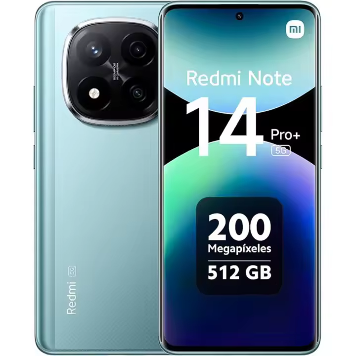 El teléfono inteligente Xiaomi redmi note 14 pro + 5g, NFC， Incluyendo cargadores, Qualcomm Snapdragon 7s Gen 3 (4 nm) ， Pantalla amoled 1.5k de 6,67 pulgadas, sensor de huellas dactilares, Cámara 200mp, doble tarjeta sim, 5g, carga rápida 120w, negro, - 1