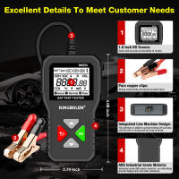 BM550 Analizador De Batería Para Coche 6V 12V 24V Detecta Sistema De Batería Herramienta De Diagnóstico Para Baterías De Auto - details 0