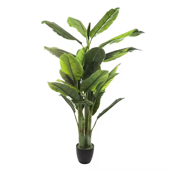WELL HOME - Planta de Plátano Artificial Elegancia Natural sin Mantenimiento, Elegancia Perenne Sin Esfuerzo - 1