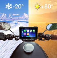 Monitor Portátil Para Motocicleta 7 Pulgadas Con DVR Navegación GPS Wireless CarPlay Android Auto Airplay Pantalla Moto Carplay IPX 7 Resistente Al Agua - details 6