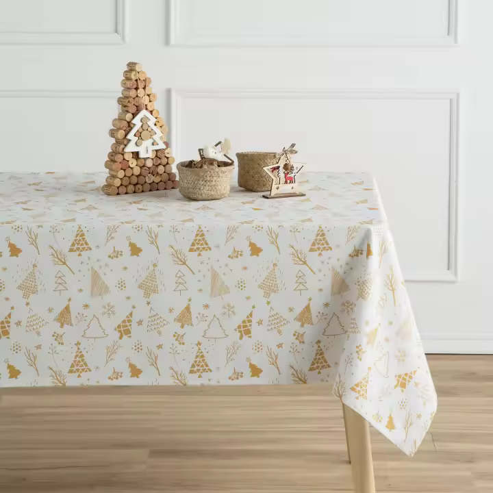 MINT DECO - Mantel Antimanchas 100% Algodón Winter - 1