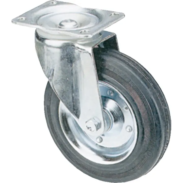 Rueda 75490 GN RO con Rodamiento de Rodillos - Ø 100 Mm - 80x60 Mm - Soporta Hasta 100 Kg - 1