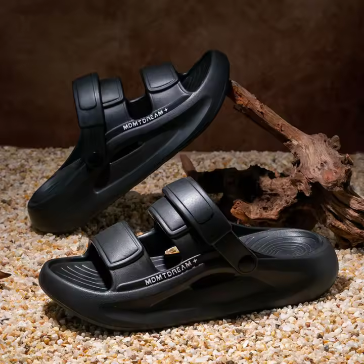 Sandalias De Hombre Moda Deportiva Con Suela EVA Gruesa De 5CM Comodidad Suave QuikFoam Pantuflas Para Playa Y Calle - 1