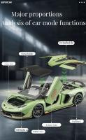 Coche De Escala 1:18 Aventador SVJ De Aleación Modelo De Coche Deportivo Metálico Con Sonido Y Luz Juguete Para Niños Regalo De Cumpleaños - details 6