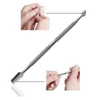 Kit De 6 Piezas De Acero Inoxidable Para Arte De Uñas Herramientas De Manicura Y Pedicura Cortauñas Clipper De Cutícula Y Eliminador De Piel Muerta - details 1