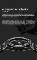 Reloj Deportivo Y De Ocio Creativo Y Minimalista De Dibujo a Mano 2024 Resistente Al Agua Diseño Moderno Regalo Único Material De Correa De Goma Movimiento Cuarzo - details 1