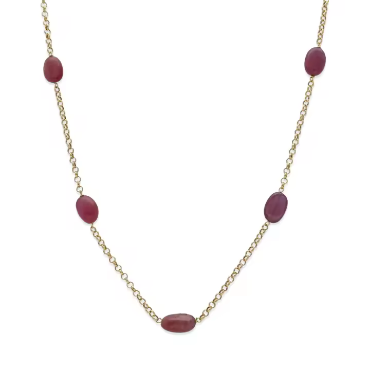 Castellano Joyeros: Gargantilla Oro 18K y Rubíes Naturales - 1