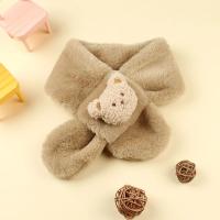 Bufanda De Peluche Oso Para Bebés Niños Y Niñas Niños Caliente Neckerchief Estilo Coreano Color Sólido Diversión De Invierno - details 10