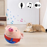 Bola Interactiva Eléctrica Para Perros Peluche Autobouncing Rechargeable USB Juguete Animal Cantante Y Masticable Resistente - details 5