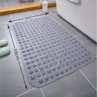 Alfombra de Ducha antideslizante para baño, antimoho, 58x88 cm lavable Máquina, con ventosa - details 2