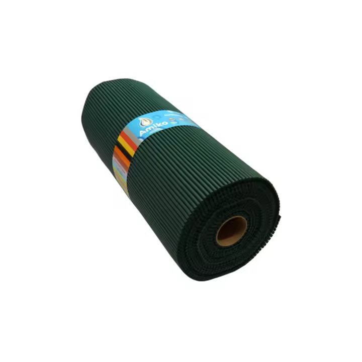 ROLLO DE ALFOMBRA ANTIDESLIZANTE ABIERTO VERDE OSCURO (01) AMIKO DE 12Mx65CM - 1