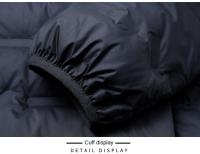 Chaqueta De Pato Acolchada Exterior Para Hombre Casual Con Capucha Impermeable Y Respirable Para Otoño E Invierno Cálida Y Ligera - details 14