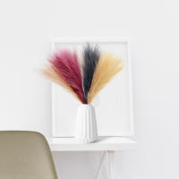 10Pcs Bouquet De Pampas Artificial Para Decoración De Casamiento Fiesta Hogar Dormitorio Flores Silken Reemplazo De Plantas Verdaderas - details 1