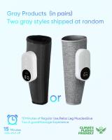 2 Pcs Masajeador de Piernas Compresión de aire para masaje y relajación muscular.Eléctrica 360 ° Masajeador de pantorrilla con presión de aire, masaje inalámbrico de piernas, 3 modos de compresión de Airbag - details 2