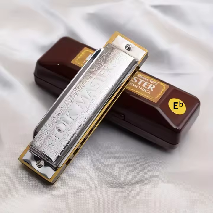 Harmonica De 10 Agujeros Para Principiantes Nivel Inicial Juguete Para Adultos Música De Fiesta Club Performance Instrumentos Musicales Material De Acero Inoxidable Y Cobre Fosforizado - 1