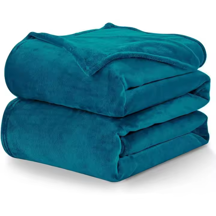 WAVVE Manta Franela Suave y Cálida para Cama y Sofá, Ideal para Camas 90 / 135 / 150 / 160 / 180 cm Transpirable, Sobrecama Elegante Disponible en Diferentes Colores - 1