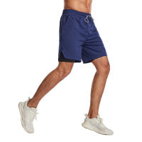 GITF Shorts De Entrenamiento Para Hombres 2-en-1 Running 7 Pulgadas Secado Rápido Gimnasio Deporte Fútbol Algodón Sólido Talla Verdadera - details 21