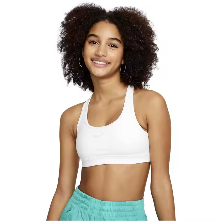 Top Nike Dri-Fit Swoosh Para Niña En Color Blanco - 1