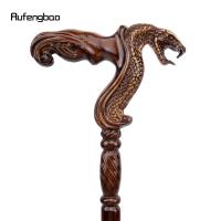 Bastón De Madera Marrón Serpiente Cobrera Moda Decorativo Para Fiesta De Disfraz Y Halloween Bastón De Caminar Cruzado De 93cm Con Punta De Goma - details 4