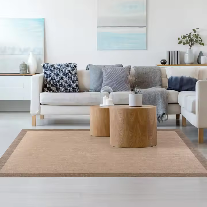 10XDIEZ Alfombra vinílica living deco beig - Funcionales y antideslizantes para cocina - 1