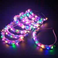 Diadema LED Para Niñas Diadema De Flores Brillante Para Boda Cumpleaños Fiesta Luminosa Regalo De Fiesta De Novia Corona Neón - details 1