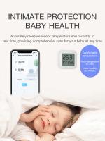 Sensor De Temperatura Y Humedad Bluetooth Con Pantalla LCD Mini Control Remoto Por Tuya APP Y Voz Compatible Con Google Thermometer Hygrometer - details 4